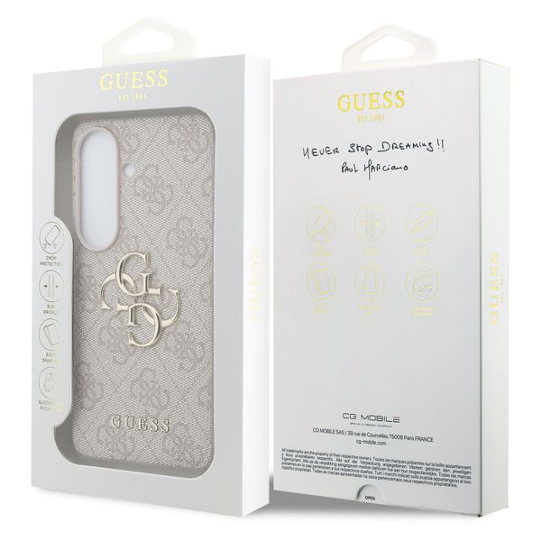 Guess 4G Metal Logo Backcover Samsung Galaxy S26 Plus - Roze