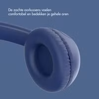 imoshion Kinderkoptelefoon met Draad - AUX kabel - Decibelbegrenzer - Denim Blue