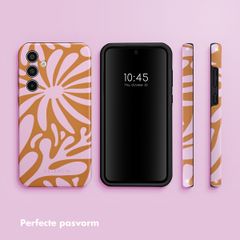 Selencia Vivid Backcover Samsung Galaxy A35 - Modern Bloom Pink