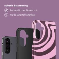 Selencia Vivid Backcover Samsung Galaxy A37 (5G) - Wavy Swirl Pink Plum
