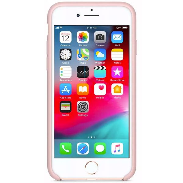 Apple Silicone Backcover iPhone SE (2022 / 2020) / 8 / 7 - Pink Sand