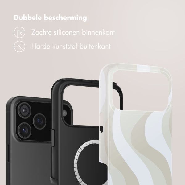 Selencia Vivid Backcover met MagSafe Apple iPhone 18 Pro Max / 17 Pro Max - Desert Waves Beige