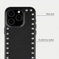 Selencia Studs Back Cover with MagSafe Apple iPhone 15 Pro - Velvet Black