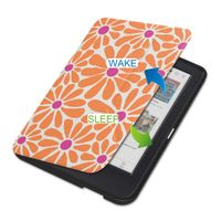 imoshion Design Vouwbare Bookcase Kobo Clara Colour / BW - Orange Flowers Connect