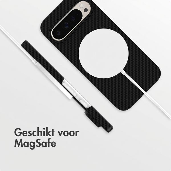 Accezz MagSafe Kevlar® Backcover Google Pixel 9 / 9 Pro - Zwart