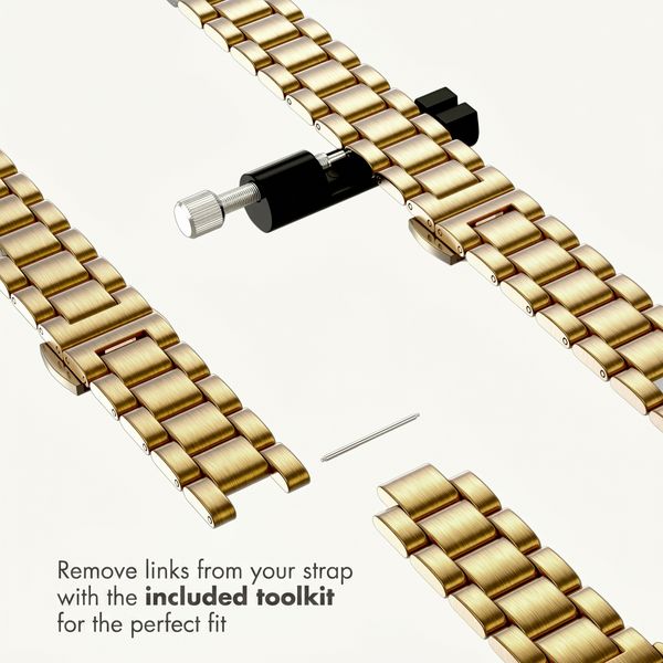 Selencia Slim Steel Link Band Apple Watch | 38/40/41/42 mm - Gold