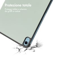 imoshion Trifold Bookcase Apple iPad 11 (2025) 11 inch A16 / iPad 10 (2022) 10.9 inch - Lichtgroen