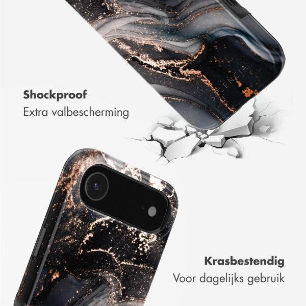 Selencia Vivid Backcover met MagSafe Apple iPhone Air - Chic Marble Black