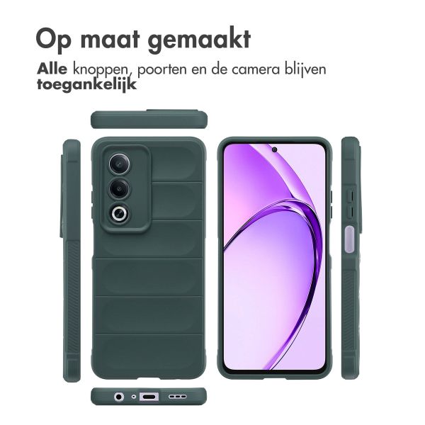 imoshion EasyGrip Backcover Oppo A80 5G - Donkergroen