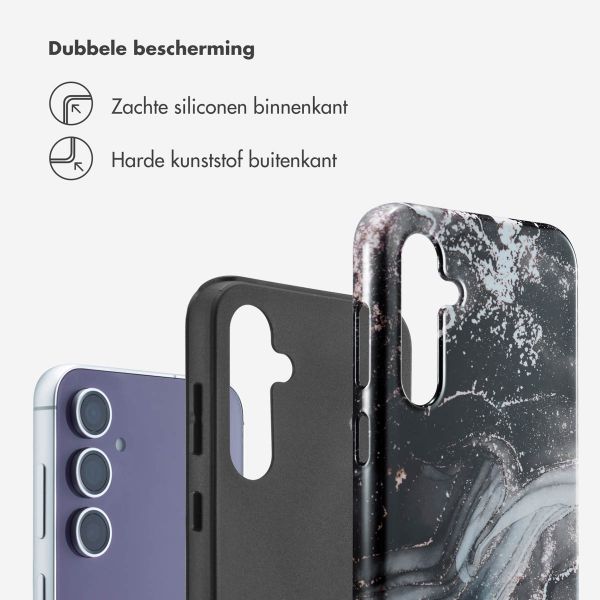 Selencia Vivid Backcover Samsung Galaxy S23 FE - Chic Marble Black