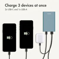 imoshion Ultra Series Aluminium Powerbank 20,000 mAh - Quick Charge and Power Delivery - Petrol Green