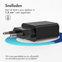 imoshion Wall Charger 18 Watt | USB-A - Zwart