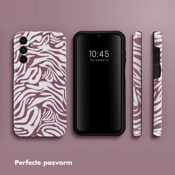 Selencia Vivid Tough Backcover Samsung Galaxy A15 (5G/4G) - Trippy Swirl Dark Rose