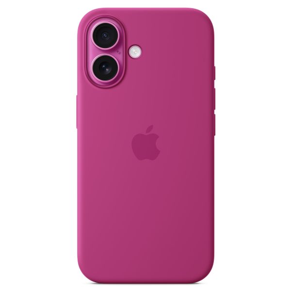 Apple Silicone Backcover MagSafe Apple iPhone 16 - Fuchsia