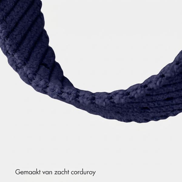 imoshion Corduroy bandje Apple Watch | 44/45/46/49 mm - Donkerblauw