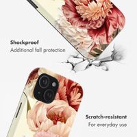 Selencia Vivid Back Cover with MagSafe Apple iPhone 15 - Vintage Peony