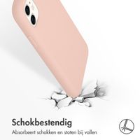 Accezz Liquid Silicone Backcover Apple iPhone 11 - Roze