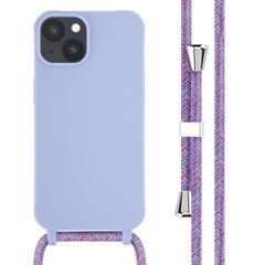 imoshion Silicone Case with Strap Apple iPhone 14 - Purple