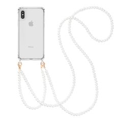 imoshion Backcover met Telefoonkoorden Apple iPhone X / Xs - Parels