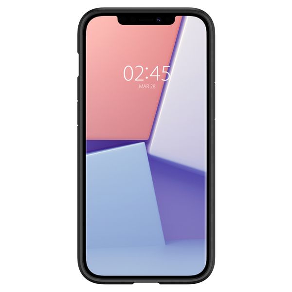 Spigen Ultra Hybrid Backcover iPhone 12 (Pro) - Zwart