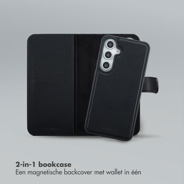 Selencia Olyn Uitneembare Bookcase met MagSafe Samsung Galaxy S24 FE - Zwart