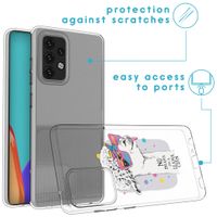 imoshion Design hoesje Samsung Galaxy A52(s) (5G/4G) - Llama - Wit