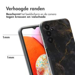 imoshion Design hoesje Samsung Galaxy A14 (5G/4G) - Black Marble