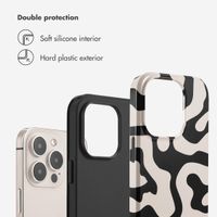 Selencia Vivid Back Cover Apple iPhone 14 - Art Wave Black