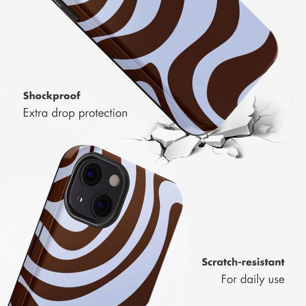 Selencia Vivid Back Cover with MagSafe Apple iPhone 13 - Dream Swirl Chocolate