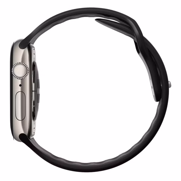 Nomad Tempo siliconen band Apple Watch Series 1 - 11 / SE / Ultra (44/45/46/49 mm) - Black