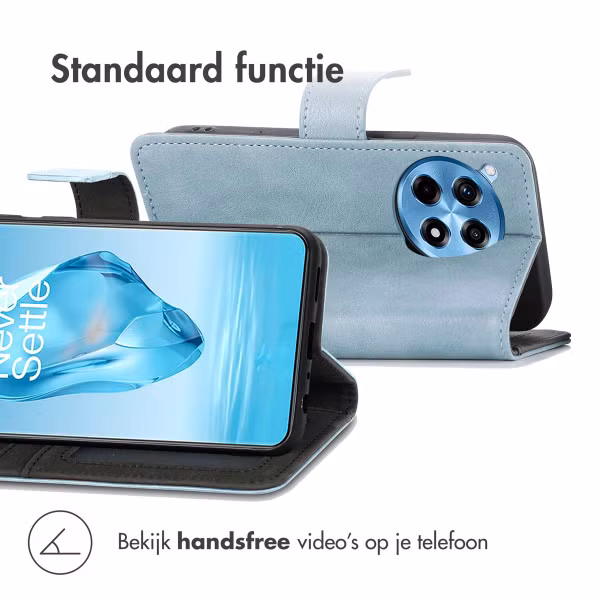 imoshion Luxe Bookcase OnePlus 12R - Lichtblauw