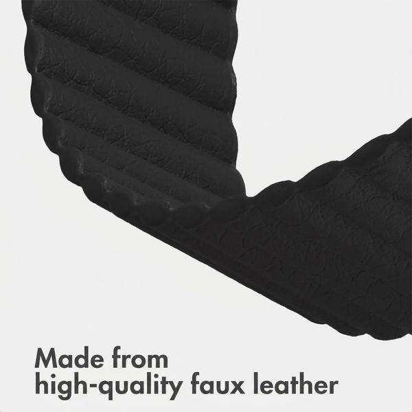 imoshion Magnetic Faux Leather Band Apple Watch | 38/40/41/42 mm - Black