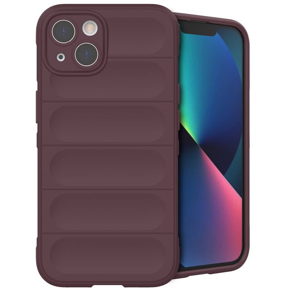 imoshion EasyGrip Backcover iPhone 13 - Aubergine