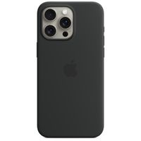 Apple Silicone Backcover MagSafe Apple iPhone 15 Pro Max - Black
