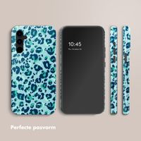 Selencia Vivid Tough Backcover Samsung Galaxy A34 - Wild Spots Light Blue