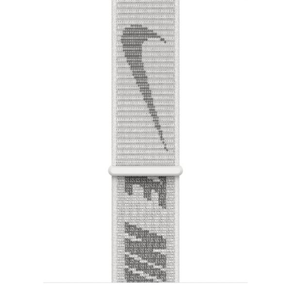 Apple Nike Sport Loop Band Apple Watch Series 1 t/m 11 / SE / Ultra (44/45/46/49 mm) - White