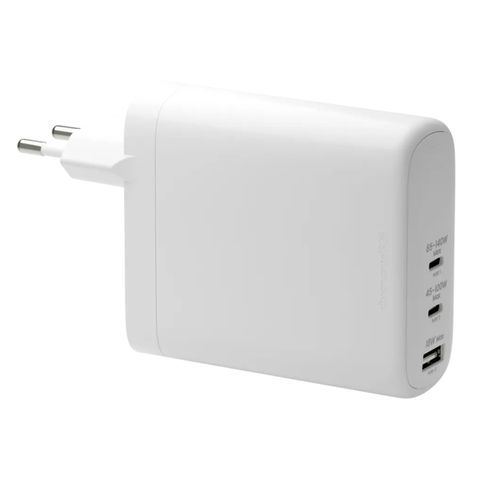 dbramante1928 re-charge | Wall Charger - USB-C 140 Watt + USB-C 100 Watt + USB-A 18 Watt - Wit