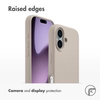 Accezz Liquid Silicone Back Cover with MagSafe Apple iPhone 17 - Stone