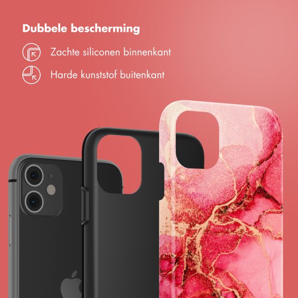 Selencia Vivid Tough Backcover iPhone 11 - Rosy Marble