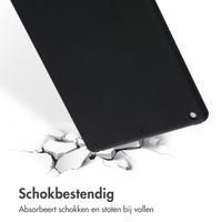 Accezz Liquid Silicone Backcover Apple iPad 9 (2021) 10.2 inch / iPad 8 (2020) 10.2 inch / iPad 7 (2019) 10.2 inch - Zwart