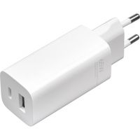 Xiaomi Originele power adapter met USB-C kabel - oplader - USB- A & USB-C poort + USB-C kabel - 65 Watt - Wit