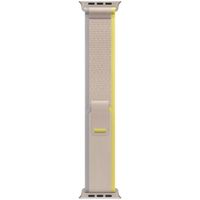 Apple Trail Loop Band Apple Watch Series 1 t/m 11 / SE / Ultra (44/45/46/49 mm) - Maat S/M - Geel / Beige