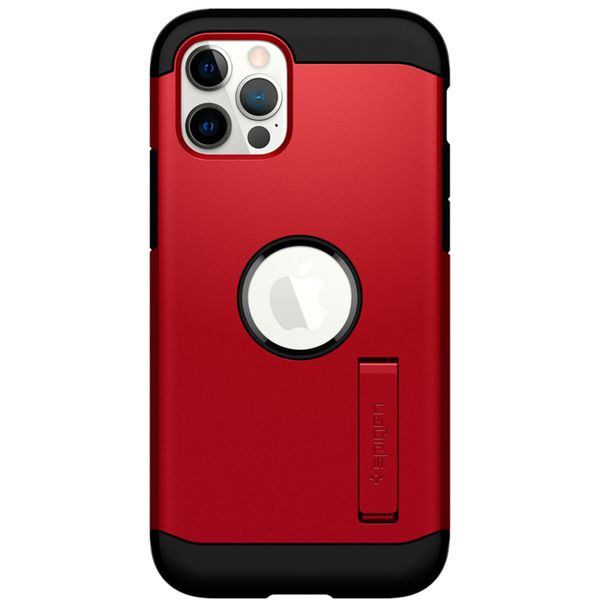 Spigen Tough Armor Backcover iPhone 12 (Pro) - Rood