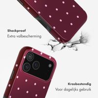 Selencia Vivid Backcover Apple iPhone 17 Pro - Happy Dots Burgundy