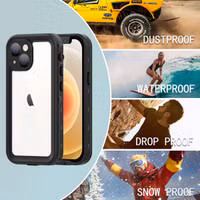 Redpepper Dot Plus Waterproof Backcover Apple iPhone 13 Mini - Zwart