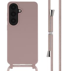 imoshion Silicone Case with Strap Samsung Galaxy S26 - Sand Pink