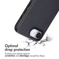 Accezz Leather Back Cover with MagSafe Apple iPhone 17e / 16e - Onyx Black