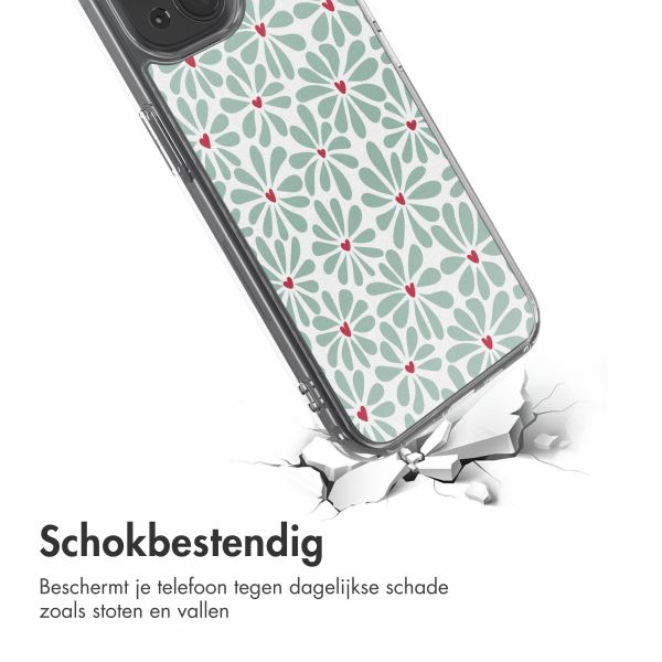 imoshion Design hoesje Apple iPhone 15 - Bloom Love Sage Green
