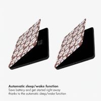 Selencia Vivid Tablet Case Apple iPad Air 11 inch (2026) M4 / (2025) M3 / (2024) M2 / Air 5 (2022) / Air 4 (2020) - Choco Flower Pop
