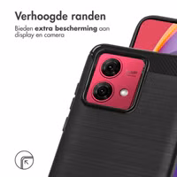 imoshion Brushed Backcover Motorola Moto G84 - Zwart